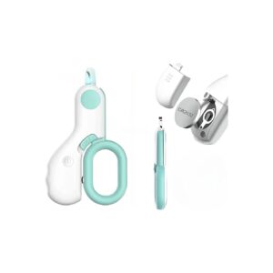 Pet Nail Clippers for Cats and Small Animals with LED Light for Safe Trimming