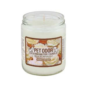 Pet Odor Eliminator Candle Vanilla Scented Air Freshener