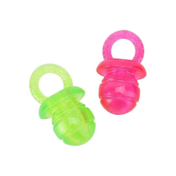 Pet Pacifier Chew Toy with Built-in Sound for Small Medium Dogs' Teeth Cleaning