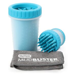 Pet Paw Cleaning Kit with MudBuster Washer and Microfiber Towel, Blue