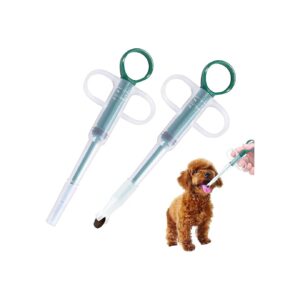 Pet Pill Gun with 2-Pack Soft Silicone Tips, Medication Feeding Essentials, 2 Pack