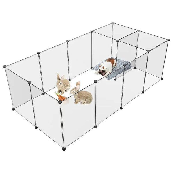 Pet Playpen for Small Animals with Non-Slip Mats and Cable Ties