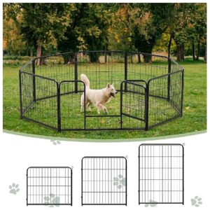 Pet Playpen with 8 Panels and 3 Heights for Indoor and Outdoor Pet Containment