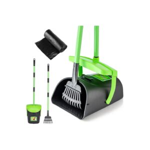 Pet Pooper Scooper Set with 20 Waste Bags and 6" Extendable Handle