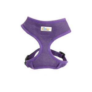 Pet Puppy Medium Size Padded Air-mesh Dog Halter with Soft Padded Design Purple