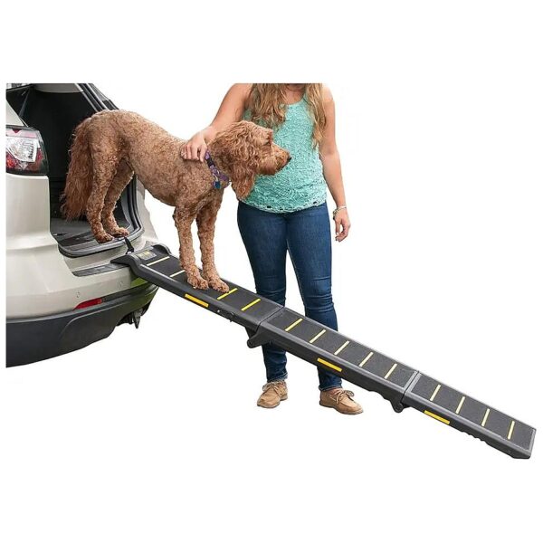 Pet Ramp with Safety Features, High-Visibility Reflectors and Slip-Resistant Surface