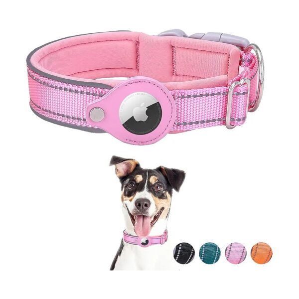 Pet Reflective AirTag Holder Case for Small Medium Large Dog Breeds