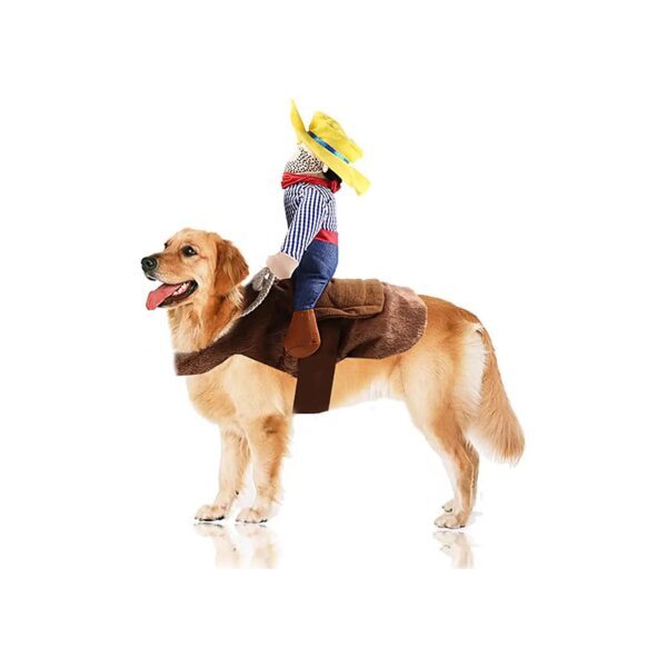 Pet Riding Costume Novelty Dog Apparel Halloween Riding Horse Designed Dog Clothing XXL