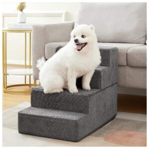 Pet Safe 4-Step Stairs for Small Dogs and Cats with High-Strength Boards