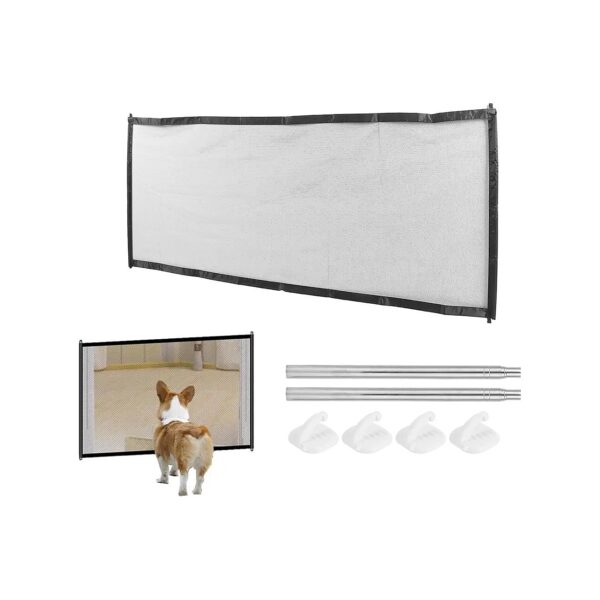 Pet Safety Isolation Fence 180 x 72CM Cloth Barrier Foldable Doorway Gate