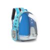 Pet Safety Travel Backpack Carrier with Built-in Leash and Soft Mat for Comfortable Carry