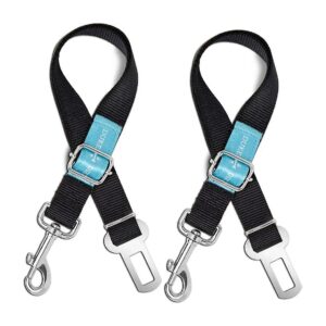 Pet Seatbelt Safety Tether for Cars Trucks and SUVs with Adjustable Fit