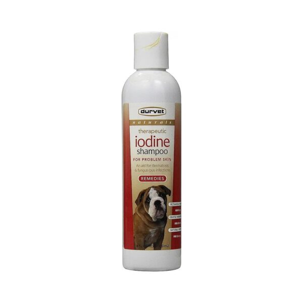 Pet Skin Moisturizing Iodine Shampoo with Apple Fragrance, Gentle on Skin