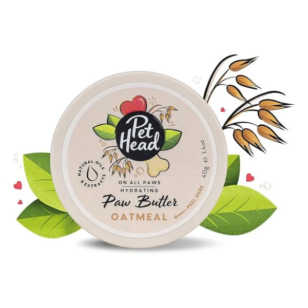 Pet Skin Soother Oatmeal Paw Butter for Dogs, Natural Relief for Dry, Itchy Skin