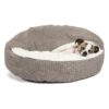 Pet Sleeping Solution with Soft Faux Fur and Flexible Design for All Breed Sizes