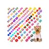 Pet Small Dog Bows with Rhinestones, Pearls, and Ball Designs for Dog Accessories