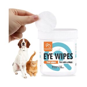 Pet Stain Remover Wipes for Eyes, Nose, Ears, Paws, and Face, 150 Pads Per Box