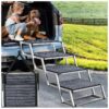 Pet Steps for Cars, SUV, High Beds, Trucks, Rug Included