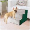 Pet Steps for Small to Medium Dogs with Self-Assembly Design and Non-Slip Bottom Stickers