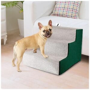 Pet Steps for Small to Medium Dogs with Self-Assembly Design and Non-Slip Bottom Stickers