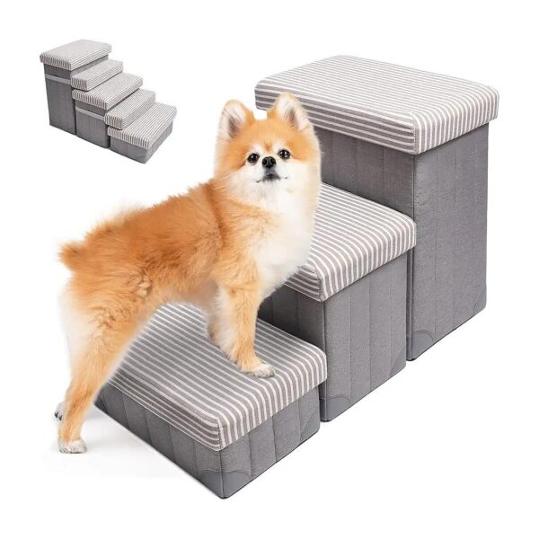 Pet Storage Stepper for Puppy, Small or Medium Pet with Compact Design