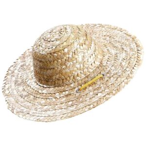 Pet Straw Hat for Small Dogs with Adjustable Chin Strap for Garden and Beach