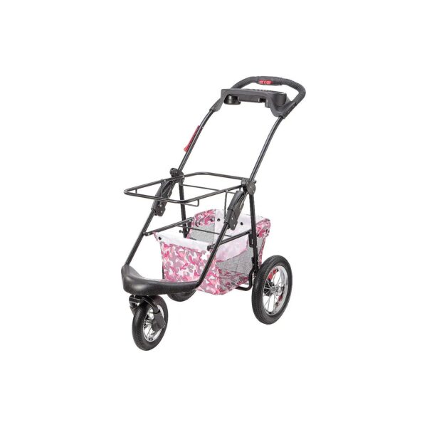 Pet Stroller Frame Only, Pink Camouflage, One Size