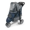 Pet Stroller in Blue Color with Sturdy Aluminum Frame