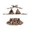 Pet Summer Soft Terrycloth Dog Beach Costume Dress in Brown Leopard Pattern