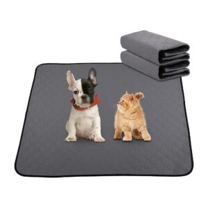 Pet Supplies 2 Pack Washable Reusable Grey Dog Pee Pads Training Pads