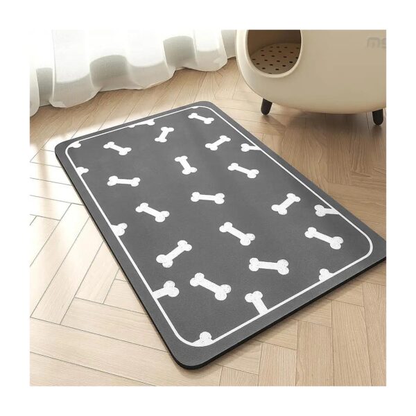 Pet Supplies Dog Food Mat for Food and Water Bowls with Easy Storage and Quick Dry