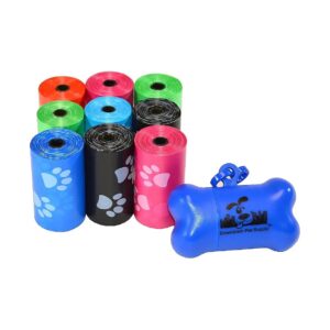 Pet Supply Essential - Unscented Dog Poop Bags with Dispenser for Pet Owners