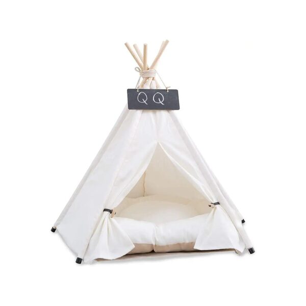 Pet Teepee with Cushion for Small Dogs and Cats Indoor Outdoor Modern House