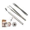 Pet Tick Removal Kit Stainless Steel Tweezers for Dogs Cats and Small Animals