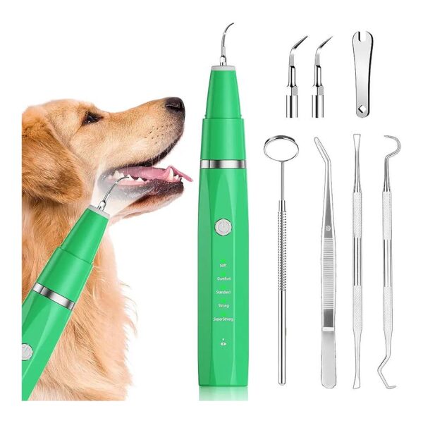 Pet Tooth Cleaning Kit for Dogs and Cats Grass Green Tartar Remover for Teeth Stains