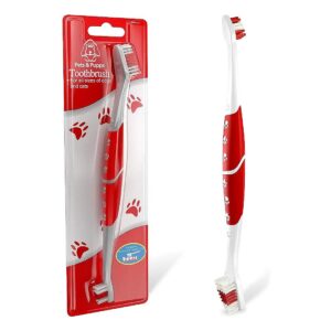 Pet Toothbrush for Dogs and Cats with Extra Soft Bristles for Easy Dental Care