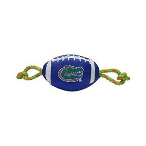 Pet Toy Featuring NCAA Licenses Florida Gators Football Team Colors and Logo