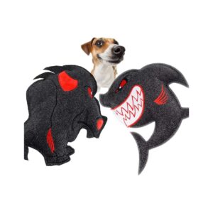 Pet Toys for Aggressive Chewers Squeaky Plush Shark Toy for Dogs and Cats