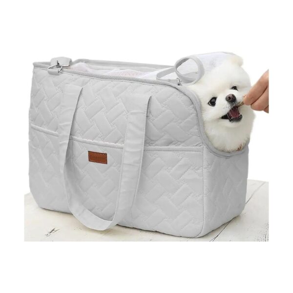 Pet Travel Bag with Soft Cushion and Breathable Mesh for Cats and Small Dogs