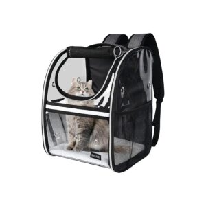 Pet Travel Carrier Backpack with Ventilated Fleece Pad for Small Animals