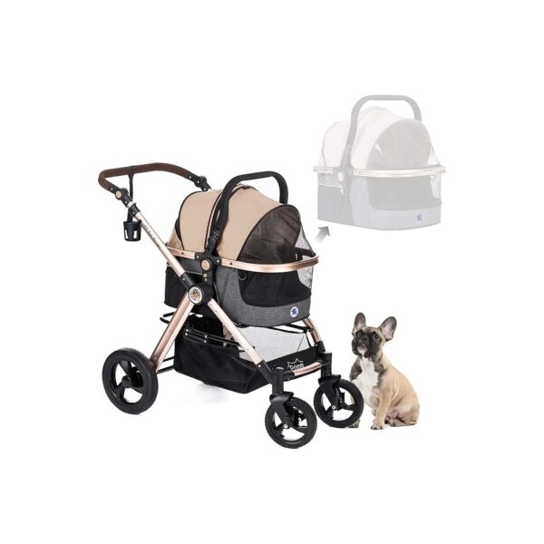 Pet Travel Carrier Seat Stroller Compatible with Small Medium Pets