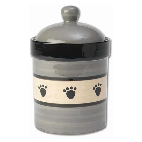 Pet Treat Storage Jar Made from 100% Stoneware for Dogs and Cats