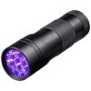 Pet Urine Detector Black Light Flashlight with 12 Led Bulbs for Efficient Stain Cleanups