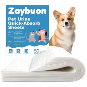 Pet Urine Stain and Odor Remover Sheets for Dog and Cat Pee Cleanup