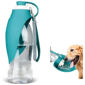 Pet Water Bottle with Bowl for Small Animals Walking Hiking Travel 20 OZ