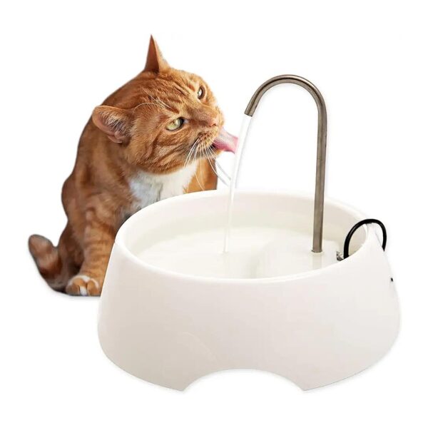 Pet Water Fountain for Multiple Pets with Stainless Steel Construction and Easy Cleaning