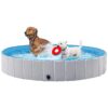 Pet Water Fun with This Portable, Gray Collapsible Pool for All Weather