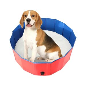 Pet Whelping Pool with Foldable Design and MDF Frame for Easy Cleanup and Storage