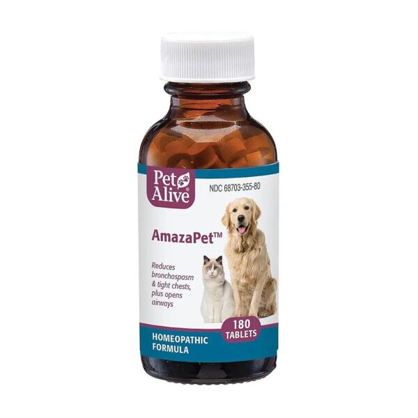 PetAlive - Natural Homeopathic Remedy for Wheezing Labored Breathing in Cats Dogs