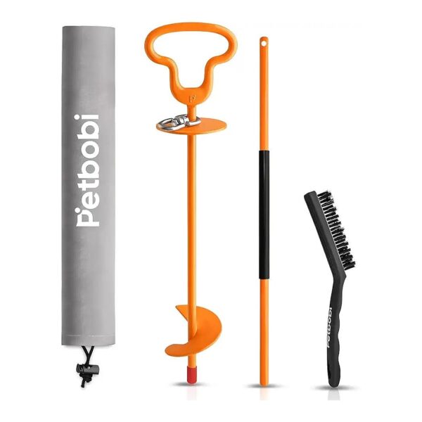 Petbobi Dog Tie Out Stake for Large Dogs - Safe and Easy to Install